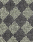 Pure Linen Yarn-Dyed Quilted Mesh Grey/Sage | BH LINEN novelty linen fabric