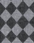 Pure Linen Yarn-Dyed Quilted Mesh Black/Perry | BH LINEN novelty linen fabric