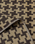 Pure Linen Windmill Interwoven 2-Tone Brown/Mocha | BH LINEN novelty linen fabric