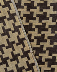 Pure Linen Windmill Interwoven 2-Tone Brown/Mocha | BH LINEN novelty linen fabric