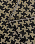 Pure Linen Windmill Interwoven 2-Tone Black/Slate | BH LINEN novelty linen fabric