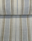 Pure Linen Yarn-Dyed Shadow Stripe 3-Tone Fabric | BH LINEN novelty linen fabric