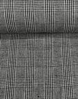 Pure Linen Houndstooth Checker Black/Off-White | BH LINEN novelty linen fabric