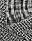 Pure Linen Houndstooth Checker Black/Off-White | BH LINEN novelty linen fabric
