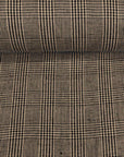 Pure Linen Houndstooth Checker Black/Slate | BH LINEN novelty linen fabric