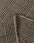 Pure Linen Houndstooth Checker Black/Slate | BH LINEN novelty linen fabric