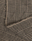 Pure Linen Houndstooth Checker Black/Slate | BH LINEN novelty linen fabric