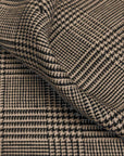Pure Linen Houndstooth Checker Black/Slate | BH LINEN novelty linen fabric