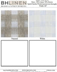 Swatch – Linen/Rayon Spirit 1inch Checker Mesh | BH LINEN linen fabric samples