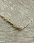 Pure Linen Fabric 2-Tone Melange 6 oz/y² Gold/Ivory | BH LINEN pure linen fabric by the yard