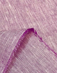 Pure Linen Fabric 2-Tone Melange 6 oz/y² Purple/Ivory | BH LINEN pure linen fabric by the yard