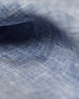 Pure Linen Fabric 2-Tone Melange 4 oz/y² Navy/Off-White | BH LINEN pure linen fabric by the yard