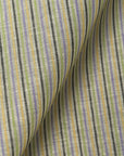 Pure Linen Matched Yarn-Dyed Stripe 5-Tone Tweed | BH LINEN novelty linen fabric