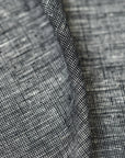 Pure Linen Fabric 2-Tone Melange 5 oz/y² Black/Off-White | BH LINEN pure linen fabric by the yard