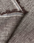 Pure Linen Fabric 2-Tone Melange 5 oz/y² Brown/Off-White | BH LINEN pure linen fabric by the yard