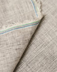 Pure Linen Fabric 2-Tone Melange 5 oz/y² Charcoal/Off-White | BH LINEN pure linen fabric by the yard