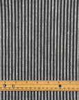 Pure Linen Yarn-Dyed 1/8" Stripe French Navy | BH LINEN novelty linen fabric