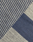 Pure Linen Yarn-Dyed 1/8" Stripe Indigo | BH LINEN novelty linen fabric