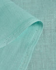 Pure Linen Fabric 5.5 oz/y² Aqua | BH LINEN pure linen fabric by the yard