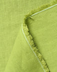 Pure Linen Fabric 5.5 oz/y² Lime | BH LINEN pure linen fabric by the yard