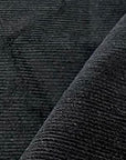 Linen/Cotton Blend Corduroy Fabric Black | BH LINEN novelty linen fabric