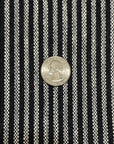 Pure Linen Yarn-Dyed 1/8" Stripe French Navy | BH LINEN novelty linen fabric