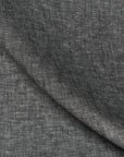 Pure Linen Fabric 2-Tone Melange 4 oz/y² Black/Off-White | BH LINEN pure linen fabric by the yard