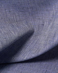 Pure Linen Matched Yarn-Dyed Stripe Blue Tweed | BH LINEN novelty linen fabric