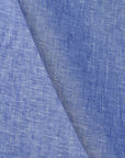 Pure Linen Fabric 2-Tone Melange 4 oz/y² Blue/Off-White | BH LINEN pure linen fabric by the yard