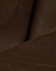Pure Linen Fabric 5.5 oz/y² Brown | BH LINEN pure linen fabric by the yard