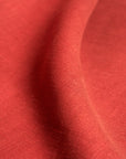 Pure Linen Fabric 7.5 oz/y² Coral | BH LINEN pure linen fabric by the yard