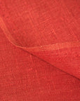 Pure Linen Fabric 7.5 oz/y² Coral | BH LINEN pure linen fabric by the yard