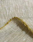 Pure Linen Fabric 2-Tone Melange 6 oz/y² Gold/Ivory | BH LINEN pure linen fabric by the yard