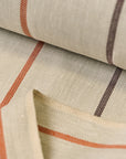 (Swatch) Linen Novelty Herringbone Yarn-Dyed Stripe