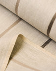 (Swatch) Linen Novelty Herringbone Yarn-Dyed Stripe