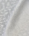Pure Linen Dense Flower Embroidered Fabric | BH LINEN novelty linen fabric