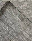 Pure Linen Fabric 2-Tone Melange 6 oz/y² Charcoal/Ivory | BH LINEN pure linen fabric by the yard