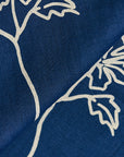 Pure Linen Batique Indigo Print Fabric | BH LINEN novelty linen fabric