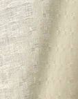 Pure Linen Interwoven Squares 4 oz/y² Ivory | BH LINEN novelty linen fabric