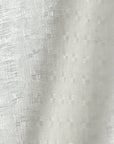 Pure Linen Interwoven Squares 4 oz/y² White | BH LINEN novelty linen fabric