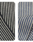 Swatch – Pure Linen 1/8" 3-Tone Stripe Fabric | BH LINEN linen fabric samples