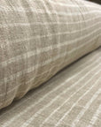 Pure Linen Yarn-Dyed Uneven Stripe 2-Tone Fabric | BH LINEN novelty linen fabric