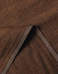 Linen/Cotton Blend Jacquard Stripe Fabric Brown | BH LINEN novelty linen fabric