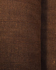 Linen/Cotton Blend Jacquard Stripe Fabric Brown | BH LINEN novelty linen fabric