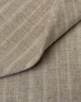 Pure Linen Yarn-Dyed Uneven Stripe 2-Tone Fabric | BH LINEN novelty linen fabric