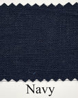 Pure Linen Fabric 5.5 oz/y² Navy | BH LINEN pure linen fabric by the yard