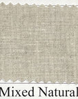 Pure Linen Fabric 5.3 oz/y² Light Mixed-Natural | BH LINEN pure linen fabric by the yard