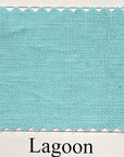 Pure Linen Fabric 5.5 oz/y² Lagoon | BH LINEN pure linen fabric by the yard