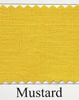 Pure Linen Fabric 5.5 oz/y² Mustard | BH LINEN pure linen fabric by the yard