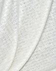 Pure Linen Interwoven Squares 4 oz/y² White | BH LINEN novelty linen fabric